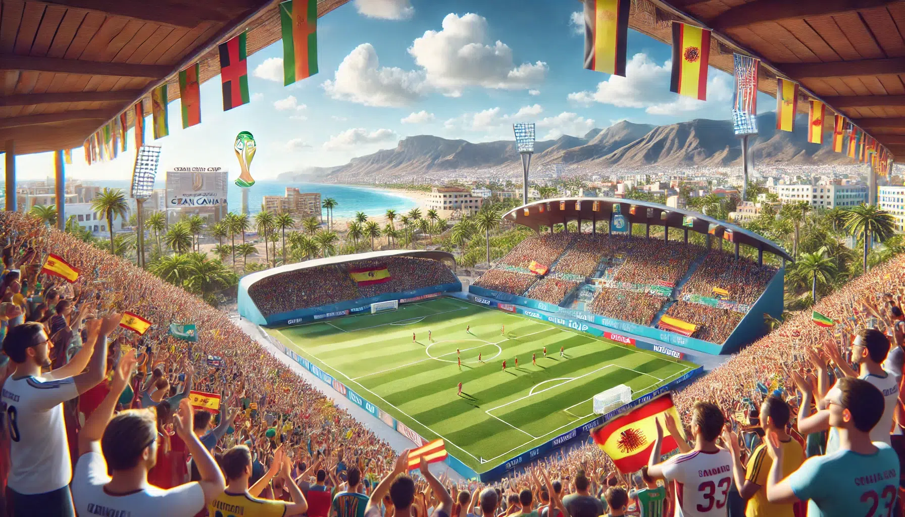 Weltmeisterschaft 2030 Gran Canaria . Fussball